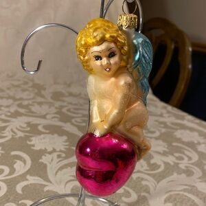 Charming Christopher Radko “Heart Ride Cupid” Holiday Ornament 1996